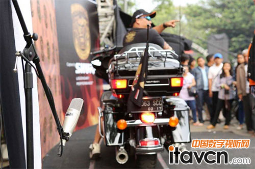 舒爾話筒揚聲摩托車搖滾音樂節