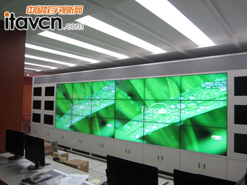 清投3X6液晶拼接應用于府谷某煤礦基地