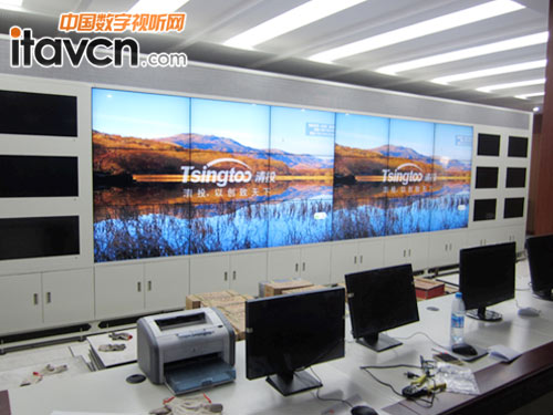 清投3X6液晶拼接應用于府谷某煤礦基地