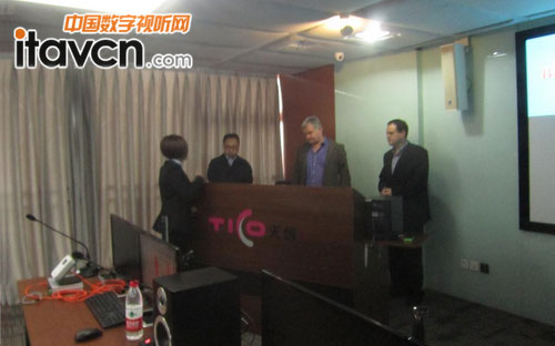 天創中電20年之喜BIAMP全球副總裁到訪