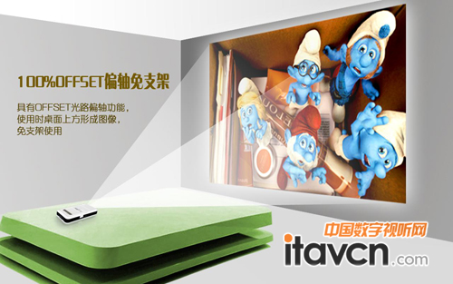 偏軸投射 免架支架