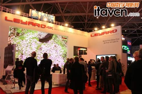利亞德展臺(tái)成為ISE人氣最旺的明星展臺(tái)