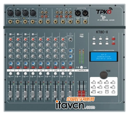 KT8C-X IP網絡調音臺