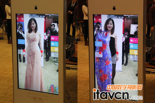 魔力試衣 液晶廣告機助你擺脫試衣煩惱