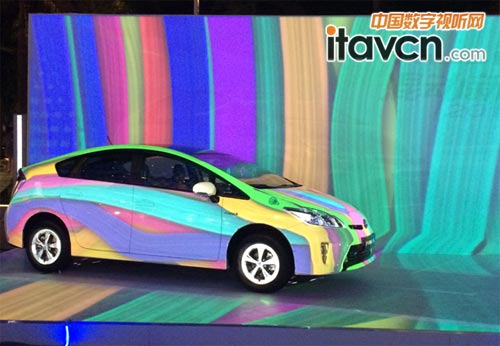 豐田普銳斯3D Mapping車(chē)體投影