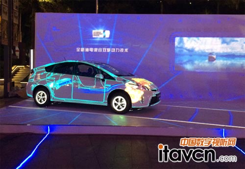 豐田普銳斯 3D Mapping車(chē)體投影