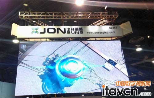 中祥創新三面環形吊裝LED顯示屏