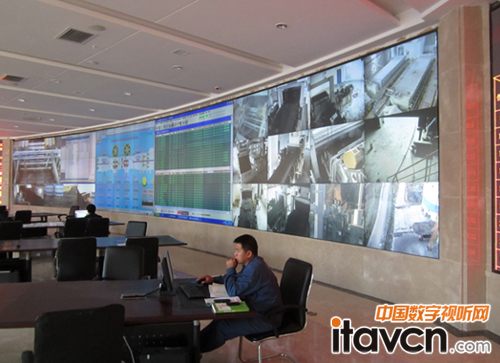 3X15 DLP 2°弧形拼接,山西某大型煤業集團