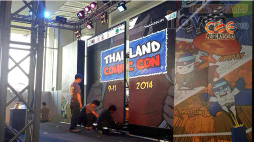 克雷斯光電PH4舞臺背景“LED開合屏”出口泰國