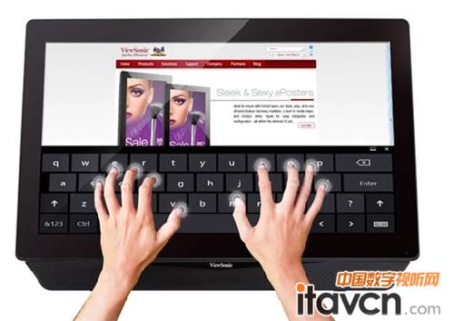 十點電容商用觸摸顯示器優派TD2335s-cn