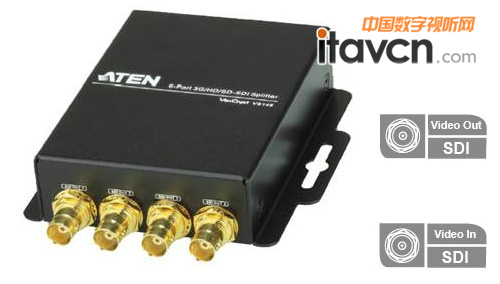 VS146 6接口3G/HD/SD-SDI影音分配器