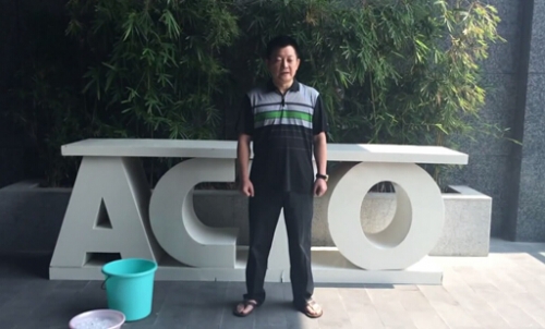 雅圖董事長謝敬冰桶挑戰傳遞愛