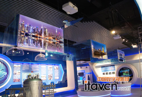 NEC PA500X+工程投影機“資源創新展廳”吊裝背投