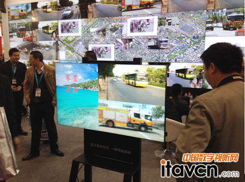 賽普“云屏”閃耀2014北京安博會