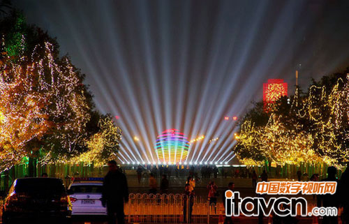 彩熠兩千多臺電腦燈綻放APEC峰會