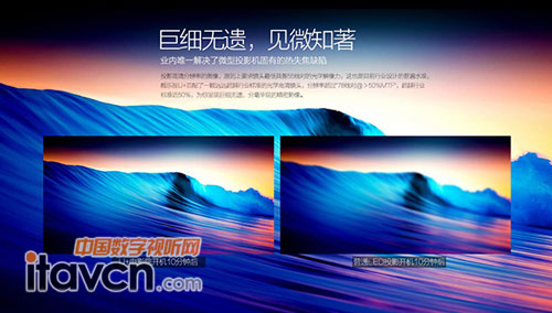 與普通投影投射效果對比