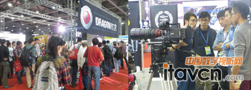 展會現場人來人往