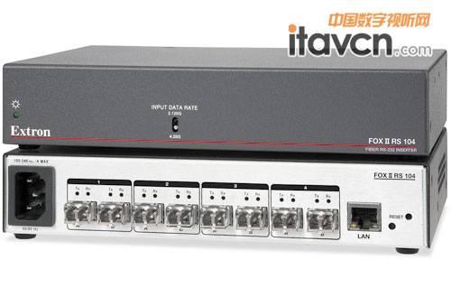 Extron新代光纖插入器FOX II RS 104