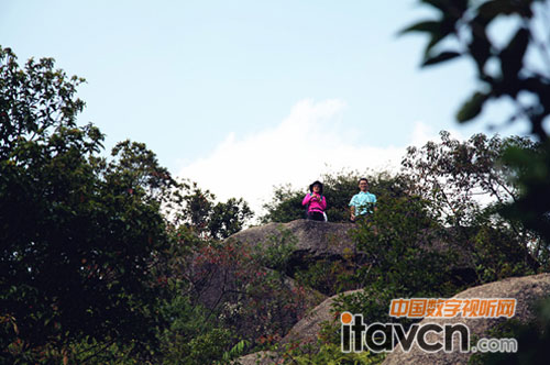 蘿崗深秋的美麗黃昏景色