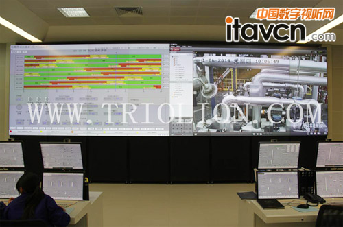 彩訊科技DLP大屏應用于化工領域
