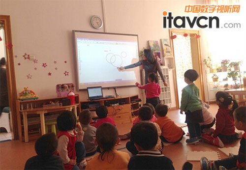 幼兒園引進信息技術公開課 電子白板走進課堂