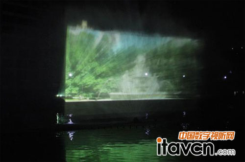 超大畫面精致水幕投影