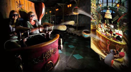 全媒體3D互動黑暗乘騎游戲巧克力鼠