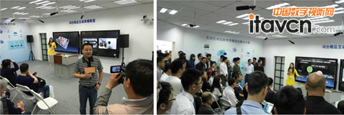 圖:鴻合科技通用產(chǎn)品事業(yè)本部副總經(jīng)理付翔現(xiàn)場(chǎng)接受教育電視臺(tái)專訪