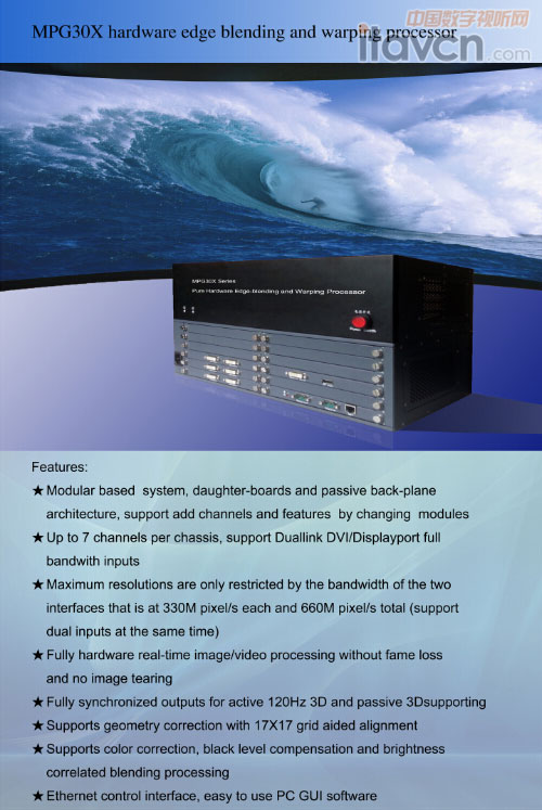圖三:MPG30X超高清融合處理器