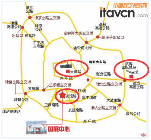 尋找展館的位置