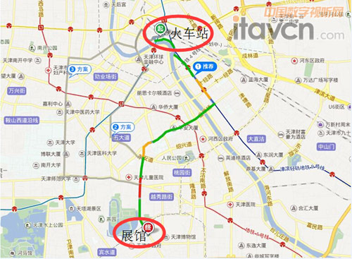 尋找展館的位置