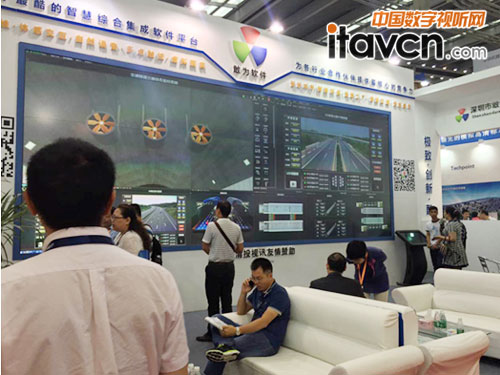 深圳安博會:清投3X6DLP+T-Show展高端安防監控系統