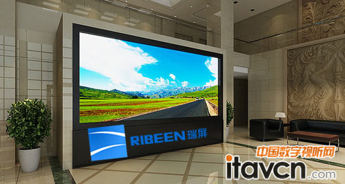銀行多媒體信息展示首選瑞屏DLP激光無縫大屏幕