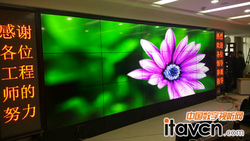 清投3X5液晶拼接應用于福建某交通局