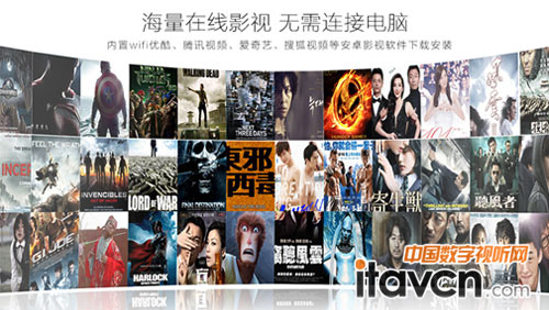 美高家用高清微型投影機 家庭300吋影院