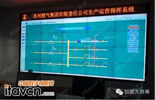 Really銳麗大屏幕助力蘇州燃氣指揮系統