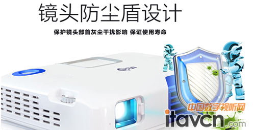 采用全封閉光機部件 無憂灰塵潮濕