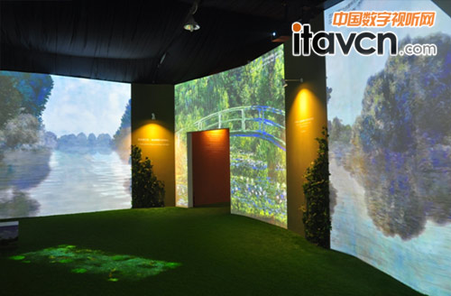 激光與投影 記莫奈時光映跡多媒體藝術展