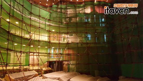 腳手架搭設完成