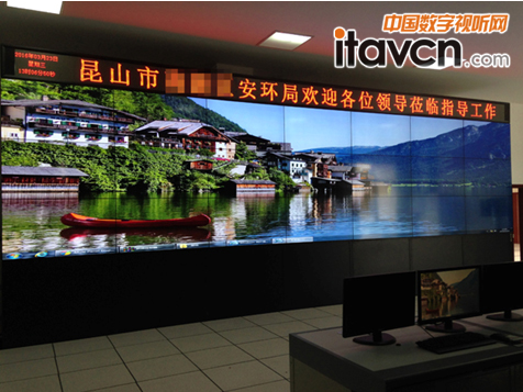 清投3X7 3.5mm液晶應用于安環局網格監控工程