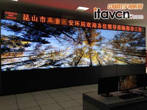 清投3X7 3.5mm液晶應用于安環局網格監控工程