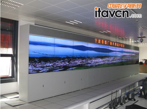 DET55寸液晶拼接墻打造寧波卷煙廠制絲物流中控系統