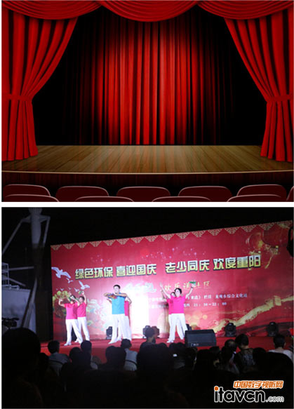 這才是舞臺的真愛,無水波紋的租賃屏!