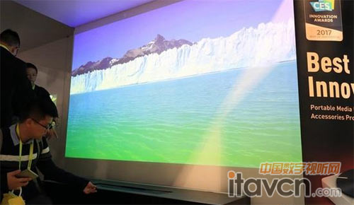 極米帶來4K雙色激光電視原型機