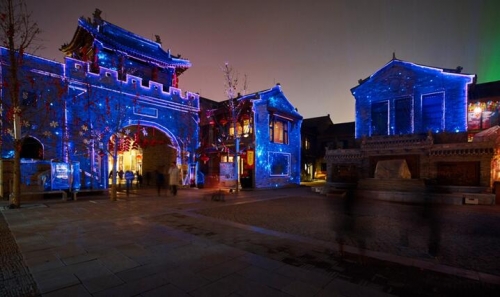 Vivitek(麗訊)以韓城內7處古建筑為主體打造《古城新韻》