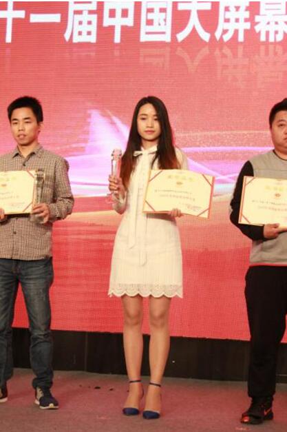 圖2 中視迪威代表在頒獎典禮上接受頒獎