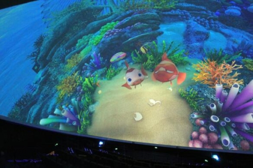 科視Christie Boxer 4K30投影機在“夢幻長城球幕影院”打造出炫麗、精彩的視覺畫面