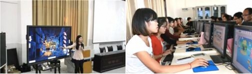 希沃在江西興國縣紅軍子弟學校開展的培訓活動