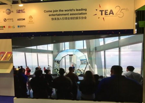 TEA展位的科視Christie MicroTiles視頻墻