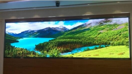 強力巨彩高密度Q2.0協助湖北某市委生動形象地發布黨組織對市政建設的各項規劃